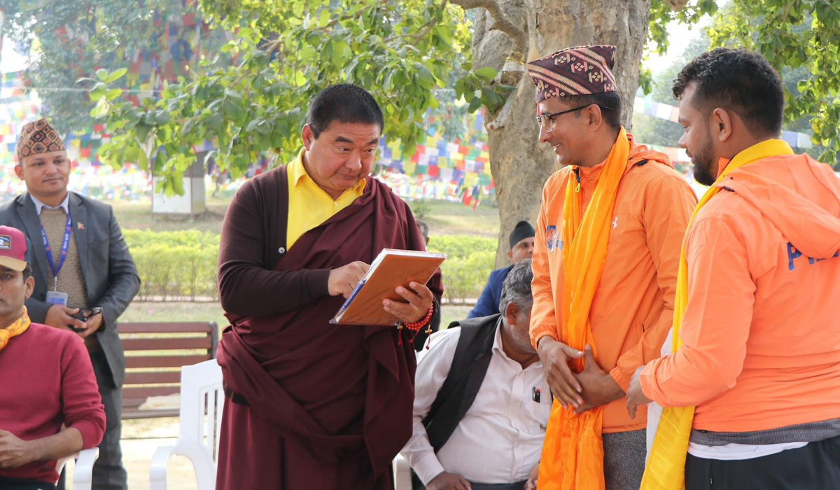 लुम्बिनी प्रवर्द्धनका लागि ‘बौद्ध सञ्चार यात्रा’